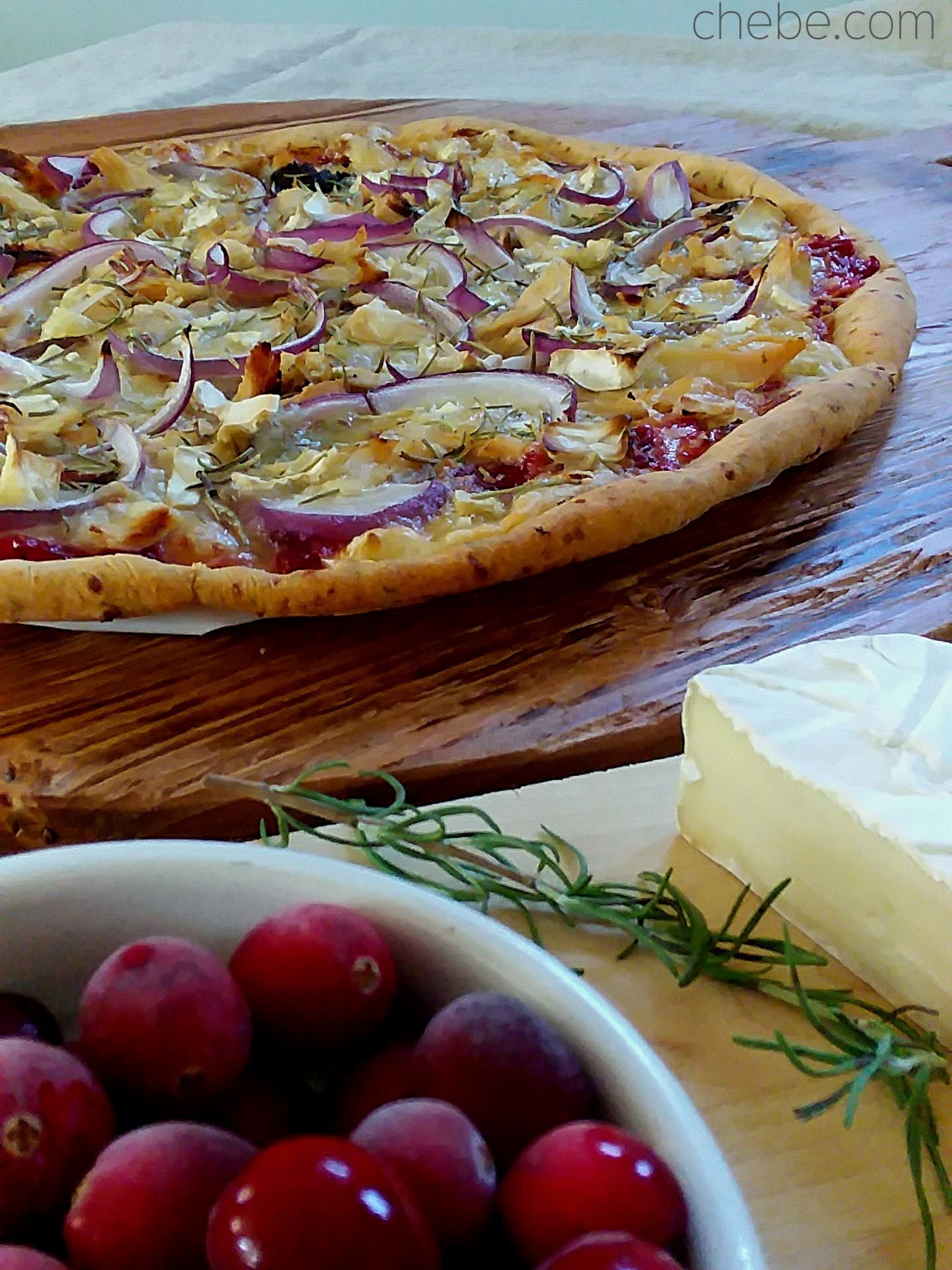 Grain Free Turkey, Cranberry And Brie Pizza - Chebe Recipes