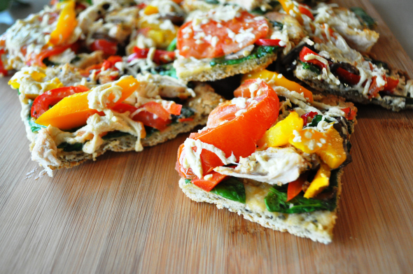 Chicken and Vegetable Flatbread