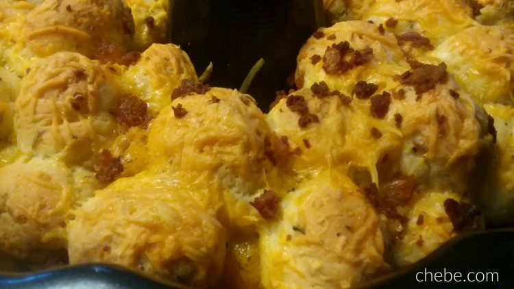 Chebe Bacon and Cheddar Monkey Bread