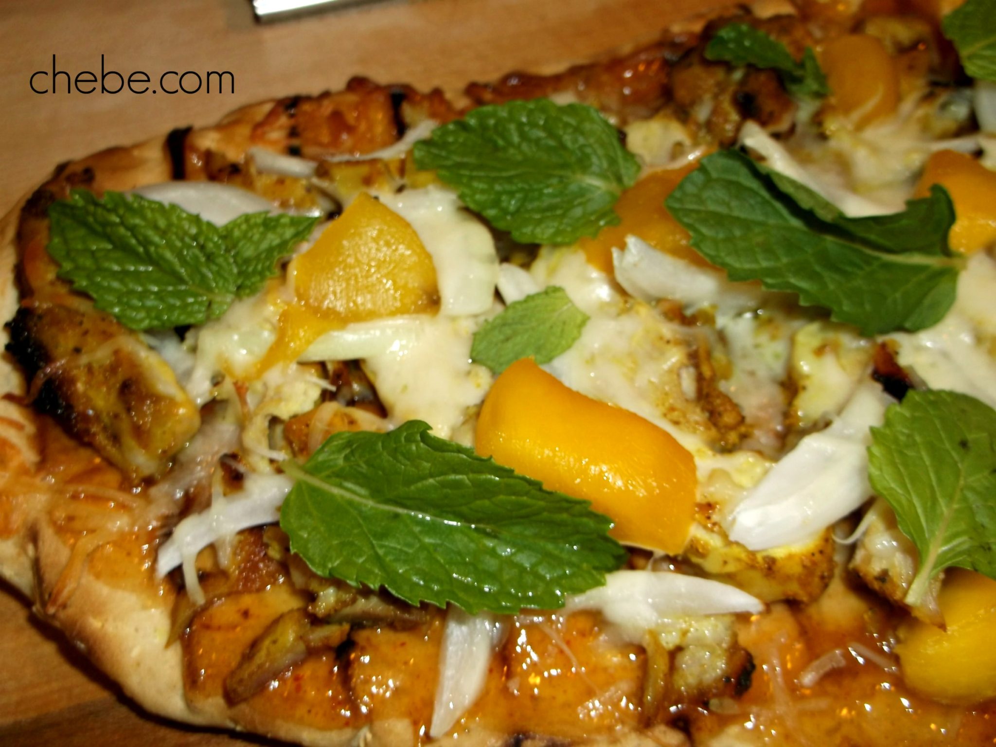 Grilled Mango Chutney Pizza with Rustic Crust Chebe Recipes
