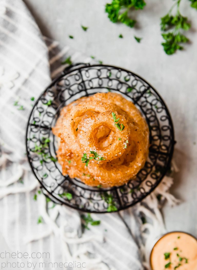 GlutenFree/GrainFree DeepFried Onion Rings Chebe Recipes