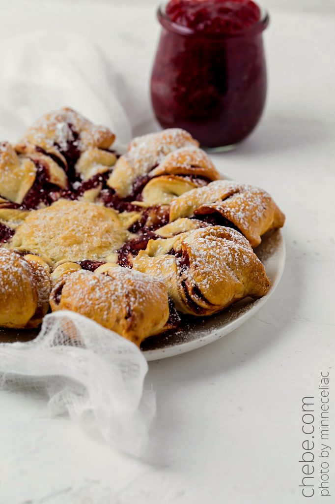 Chebe Raspberry Holiday Star Bread - Chebe Recipes